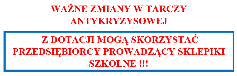 zmiany w tarczy antykryzysowej