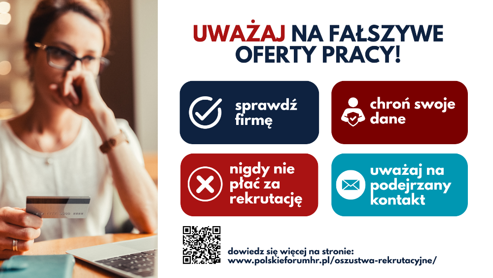 Baner - Uważaj na fałszywe oferty pracy